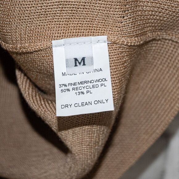 MARYAM NASSIR ZADEH Brown Apollo Vest Knit Wool Blend Vneck Sz Medium NWT - Picture 9 of 11